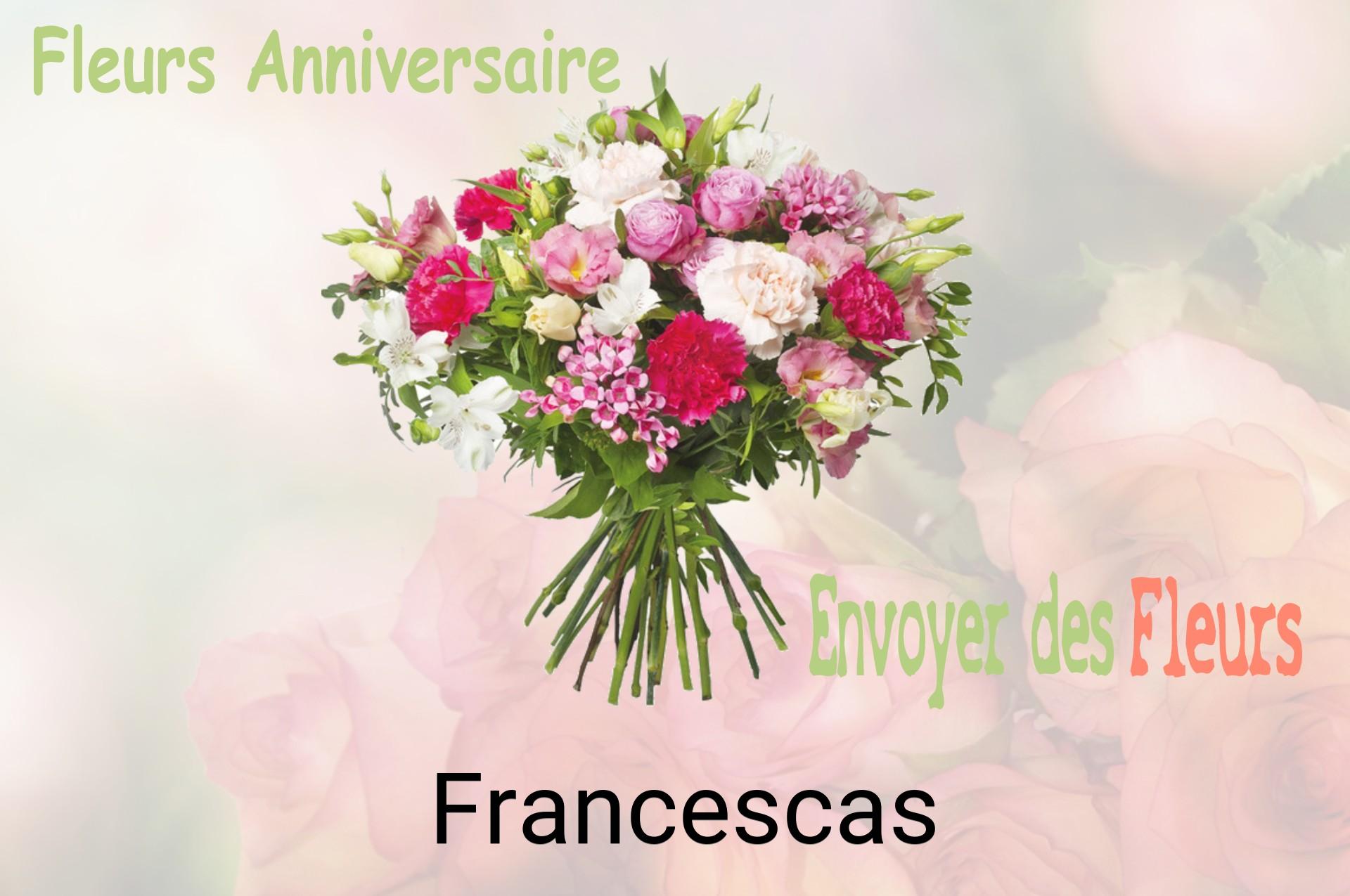 Bouquet de fleurs d’anniversaire livré à Francescas