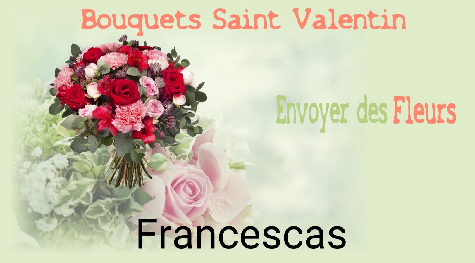 Roses de Saint-Valentin livrées à Francescas
